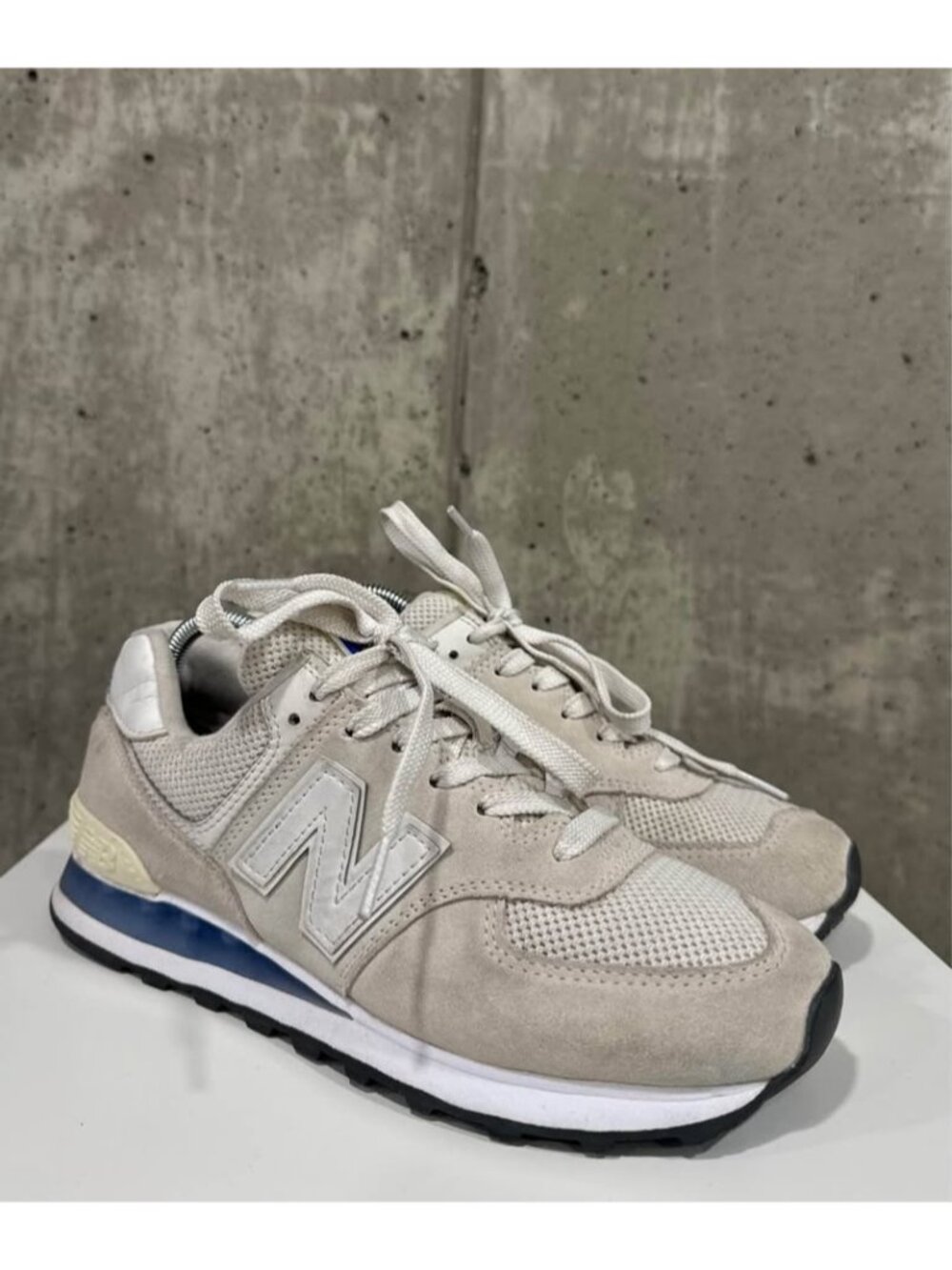 New Balance 574 Grey Blue Women’s US 8 Good Used Condition